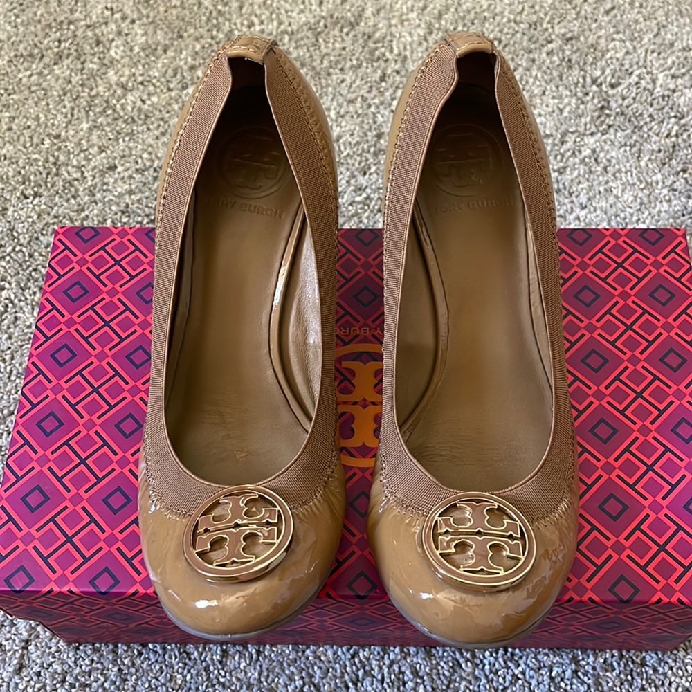 Tory Burch Tan Wedge